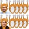 Simply Genius 10 Pack Turkey Hats for Thanksgiving, Funny Hats for Adults, Ideal Turkey Costume and Thanksgiving Decorations, Theme Party, Carnival and Role Play Accessories, Turkey Plush, ideal Gift